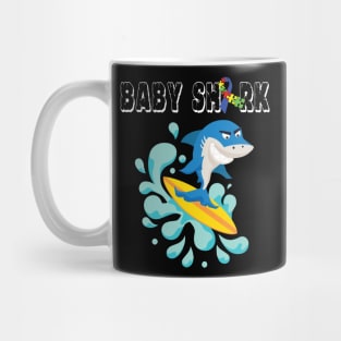 Doo Doo Doo Baby Autism Shark Gift Cute Mug